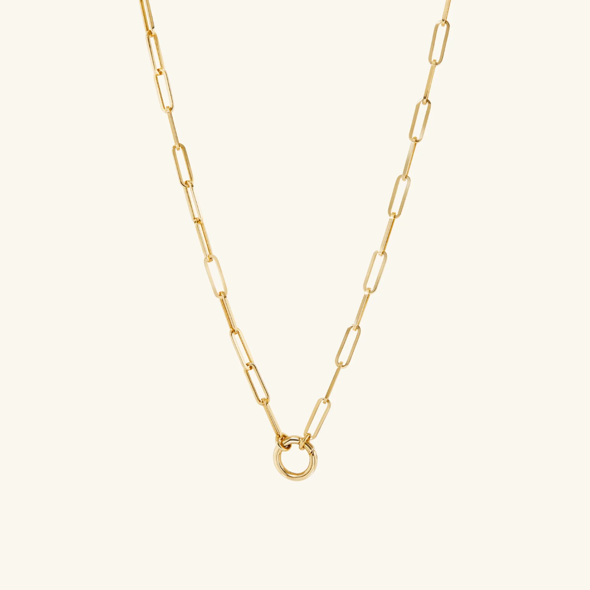 Mejuri Paperclip Chain Charm Necklace- Chain Necklaces | Necklaces