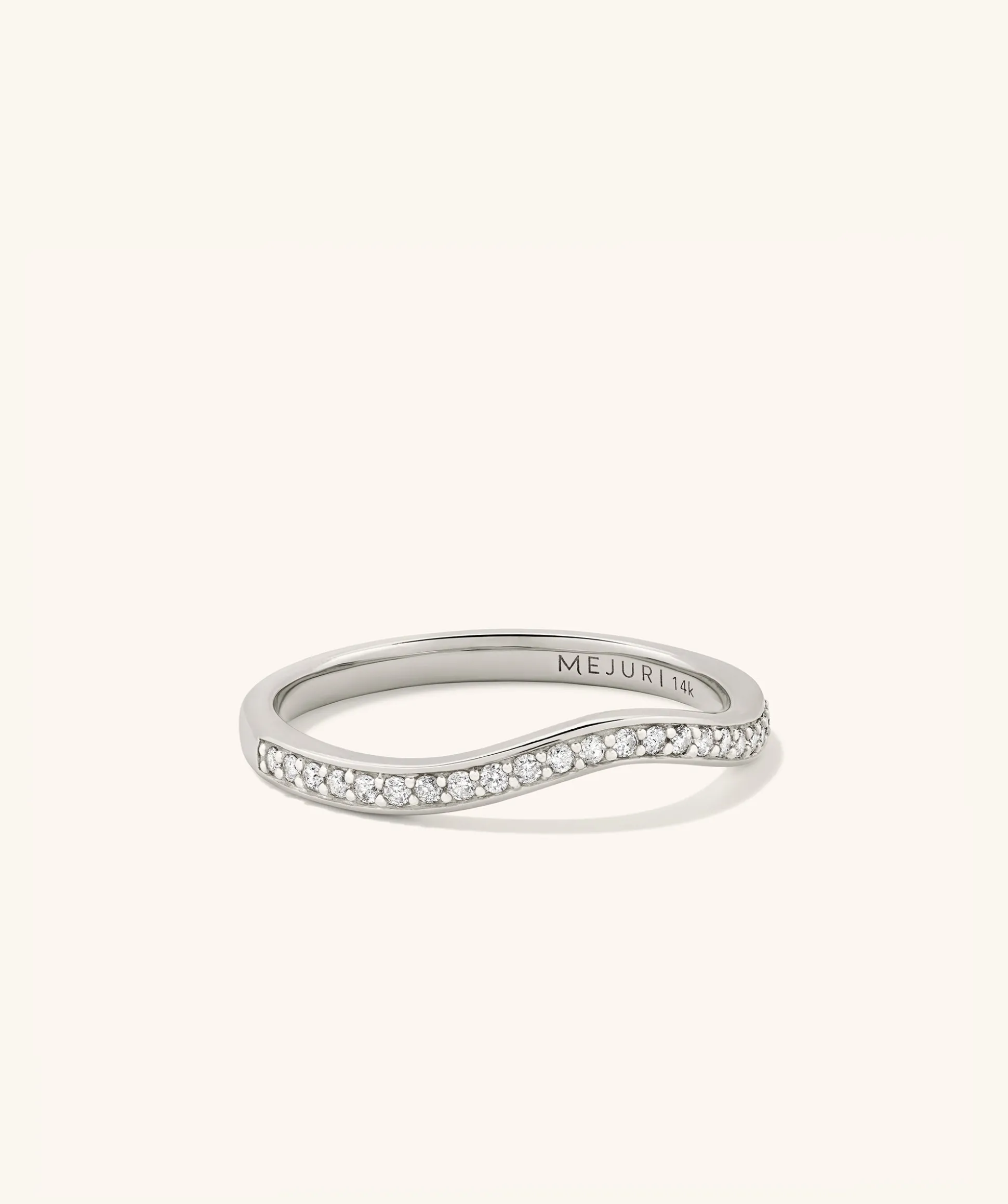 Mejuri Pavé Diamond Nesting Band- Wedding Bands | Rings