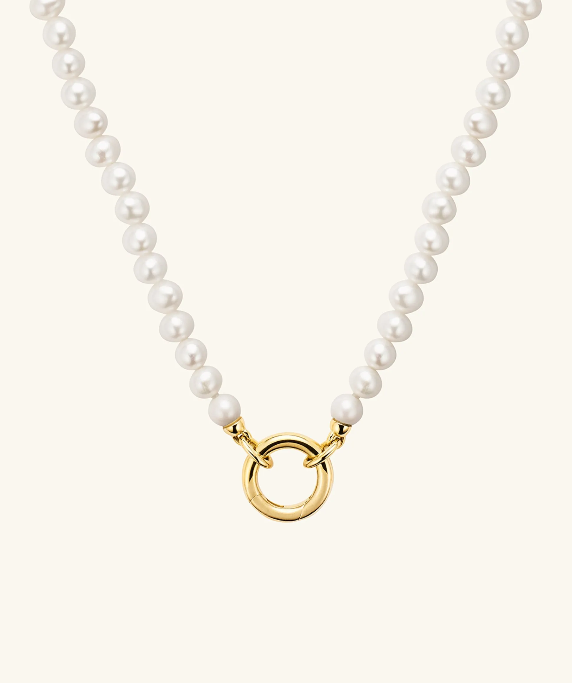 Mejuri Pearl Charm Necklace- Necklaces