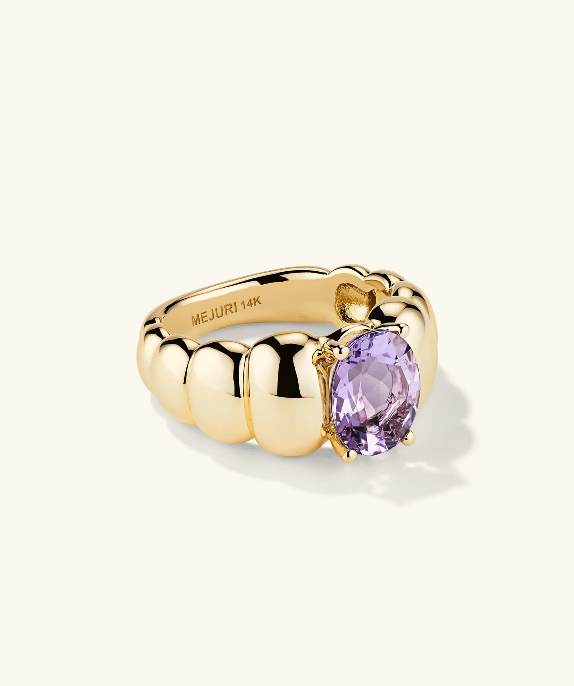 Mejuri Puffy Charlotte Gemstone Ring- Statement Rings | Rings