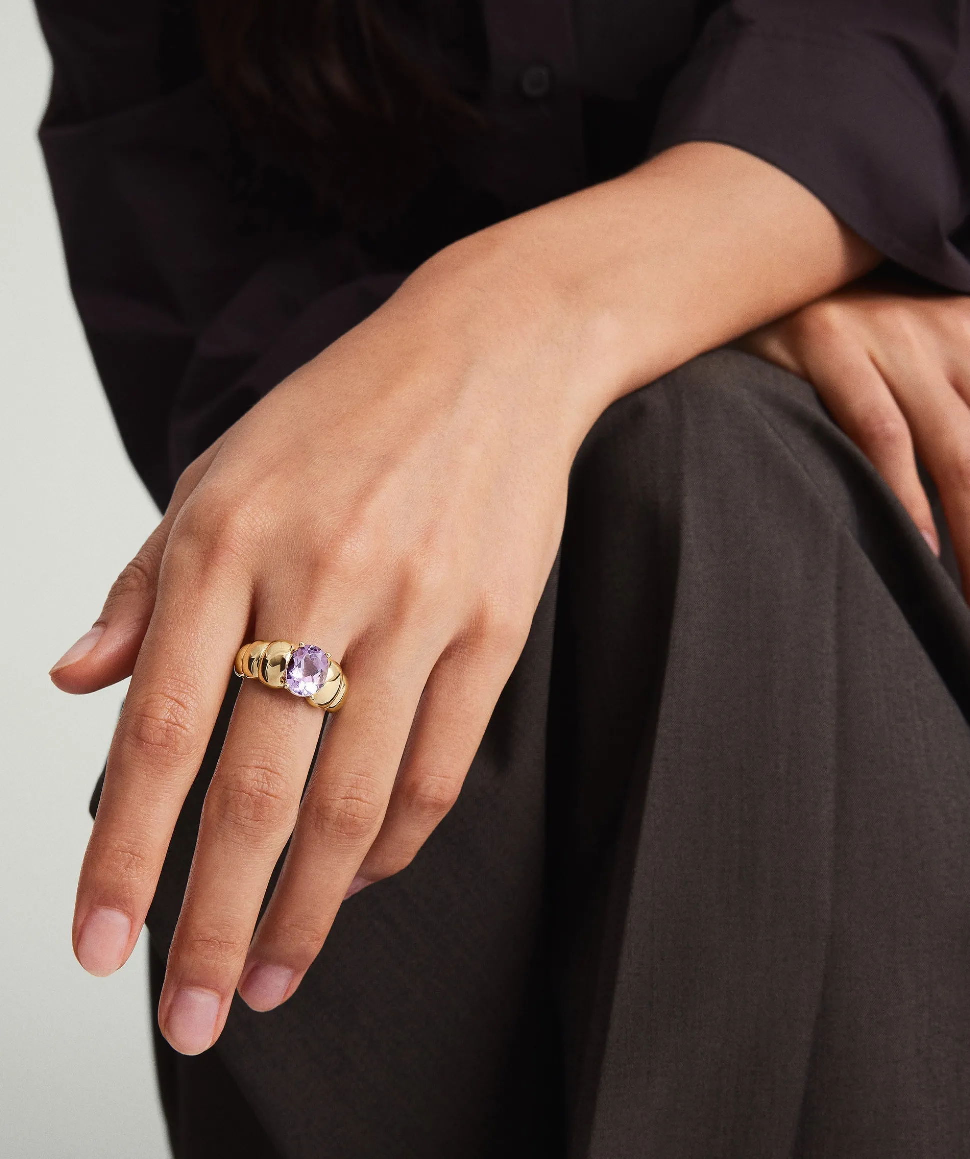 Mejuri Puffy Charlotte Gemstone Ring- Statement Rings | Rings