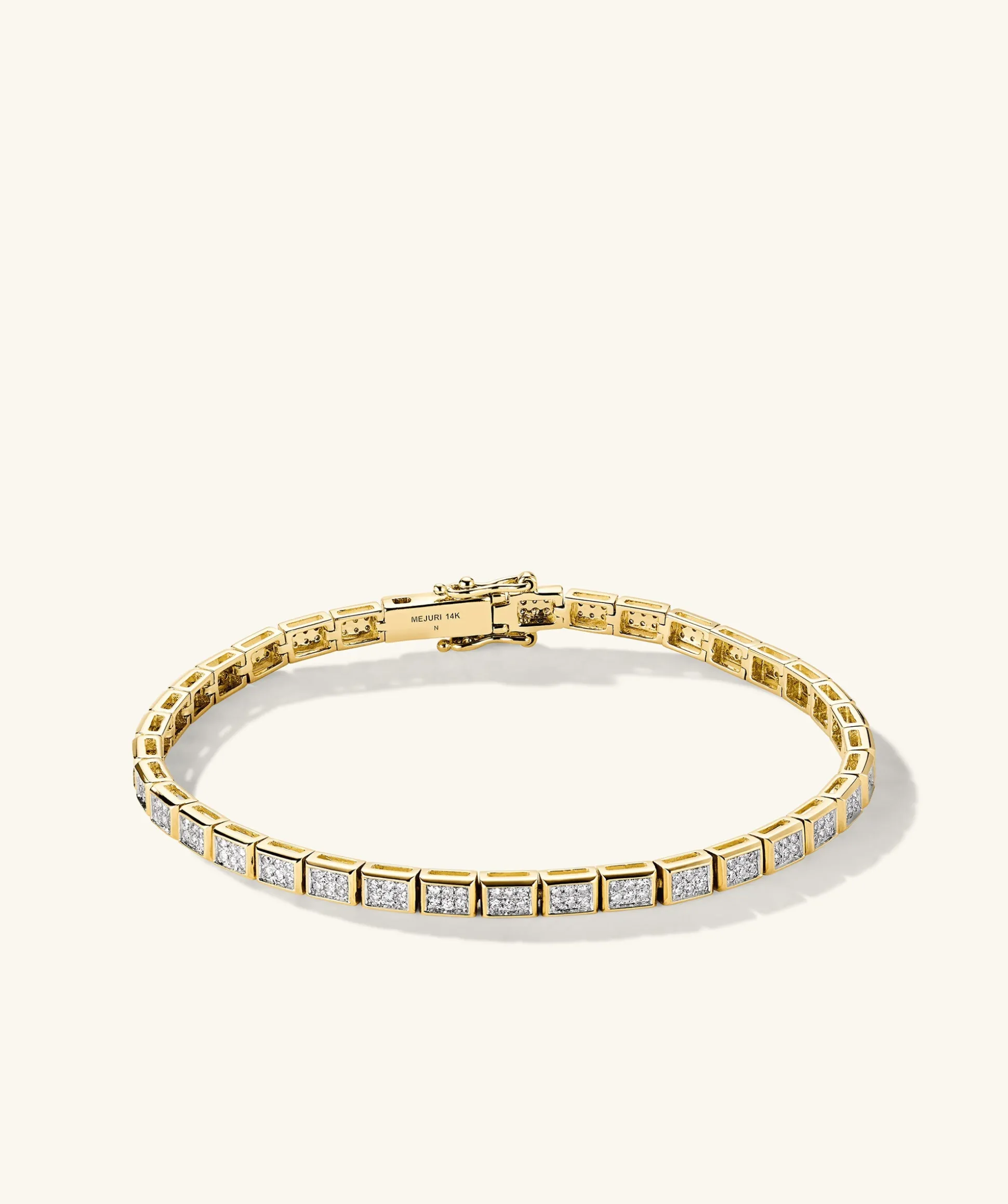 Mejuri Rectangular Micro-Pavé Diamond Tennis Bracelet- Tennis Bracelets | Bracelets