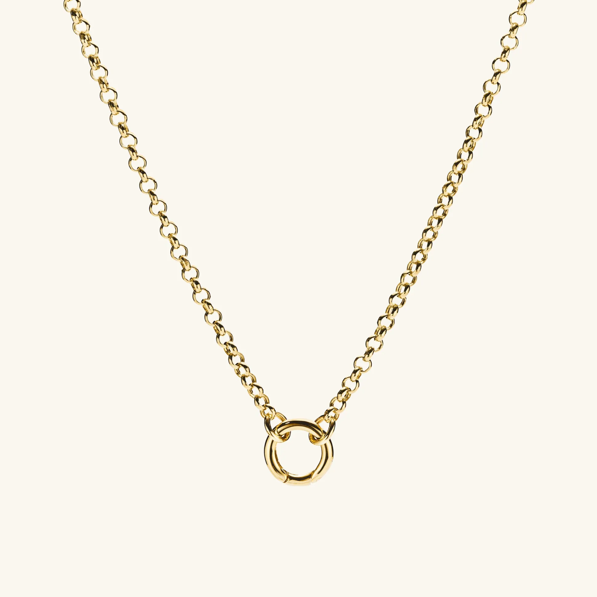 Mejuri Rolo Chain Charm Necklace- Chain Necklaces | Necklaces