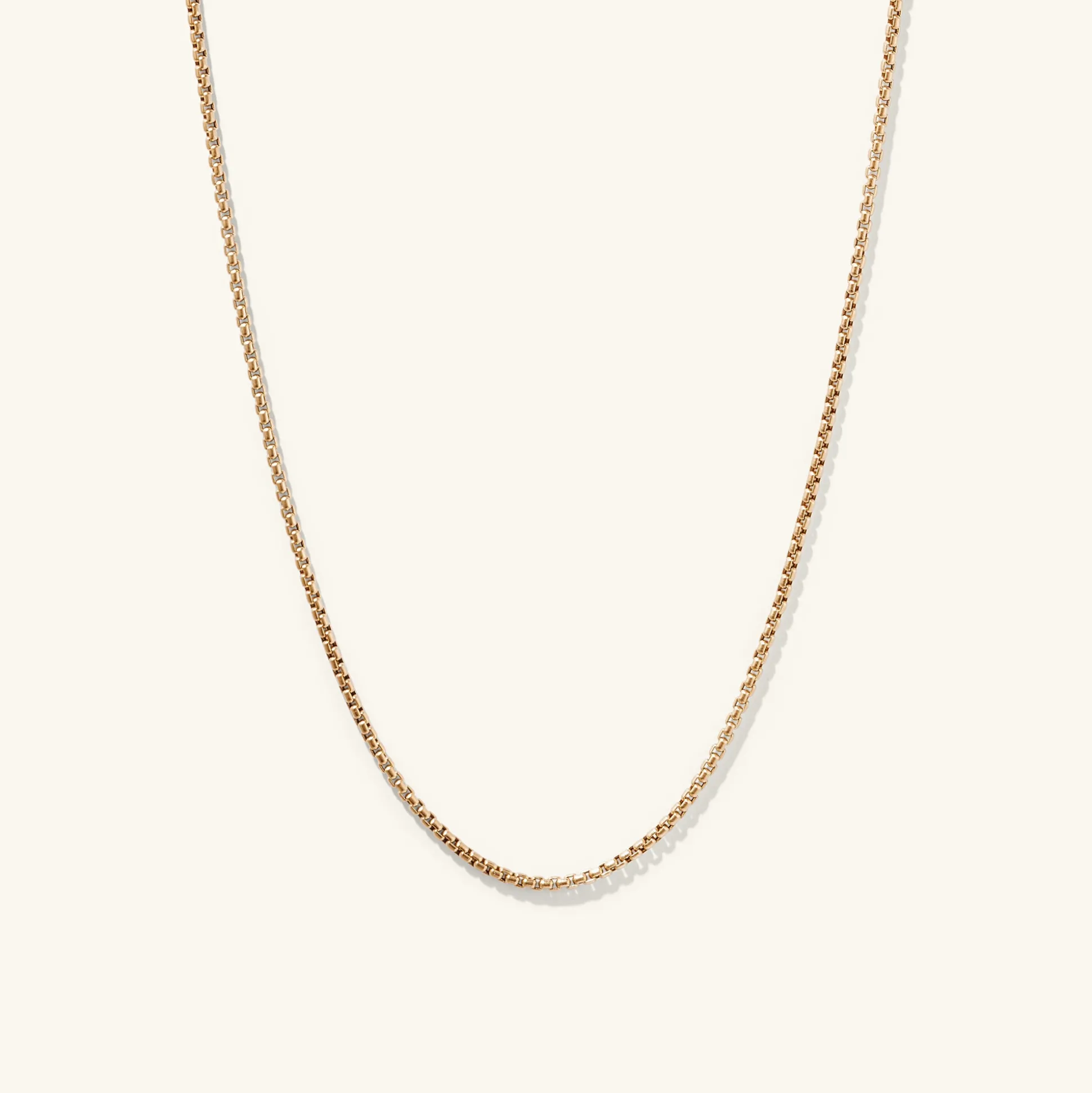 Mejuri Round Box Chain Necklace- Necklaces | Men's