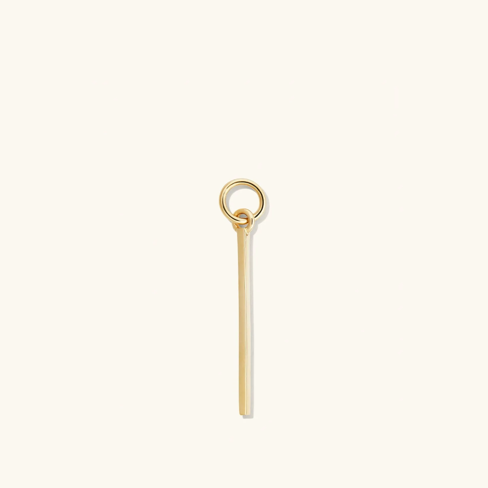 Mejuri Single Bar Hoop Charm- Hoop Charms | Earrings