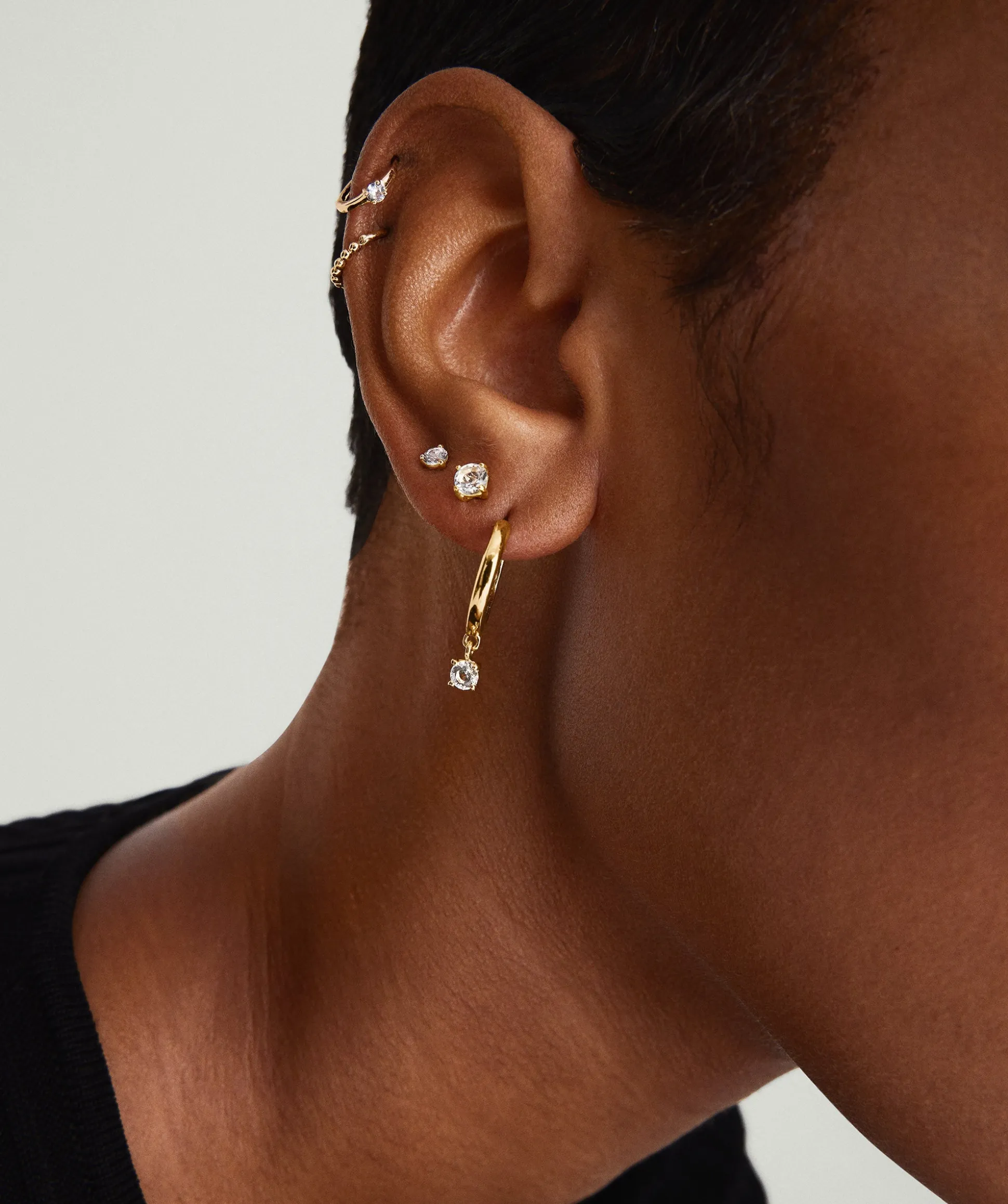 Mejuri Single Colored Mini Hoop- Single Earrings | Cartilage + Helix