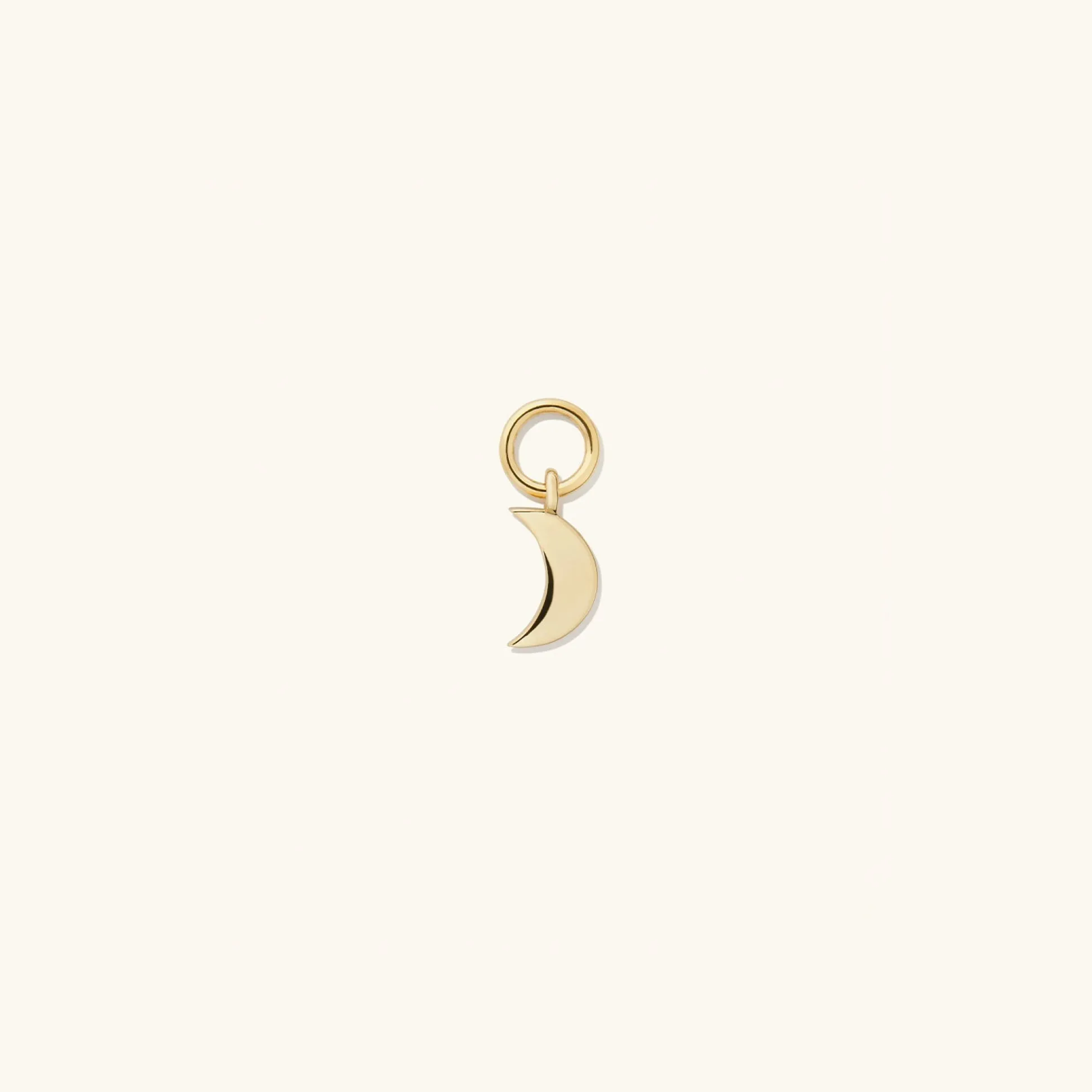 Mejuri Single Moon Hoop Charm- Hoop Charms | Earrings