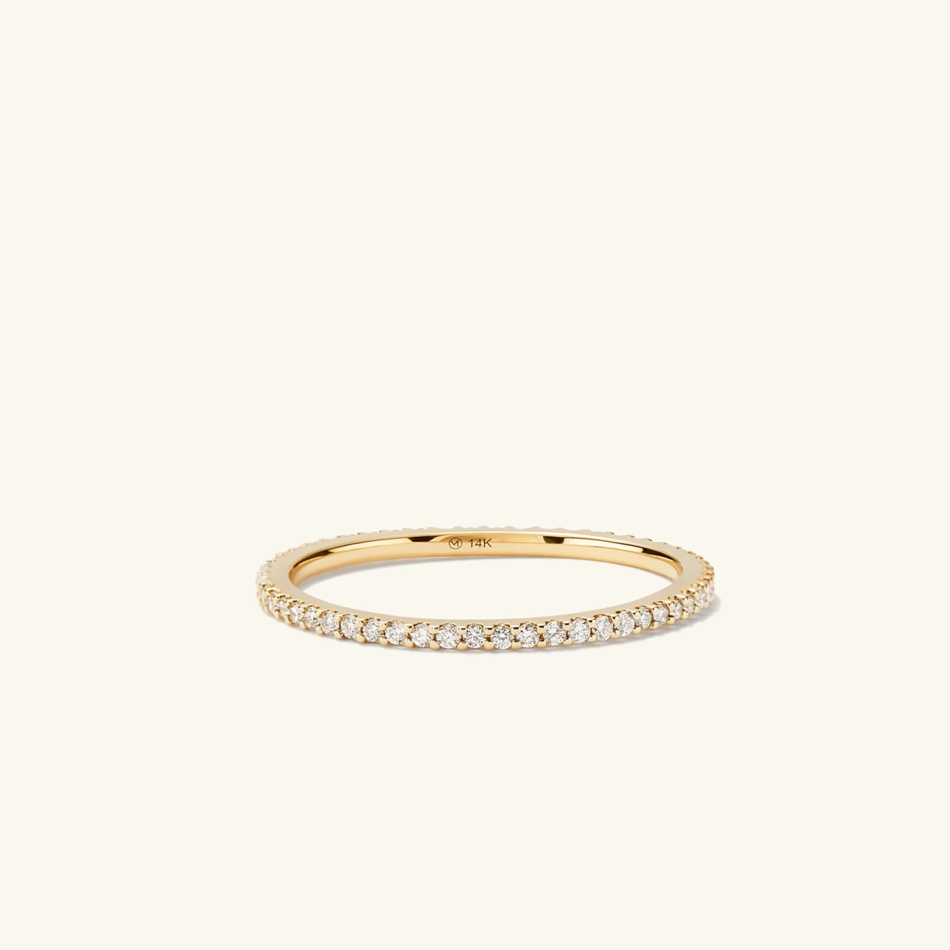 Mejuri Slim Diamond Eternity Band- Diamond Eternity Bands | Wedding Bands