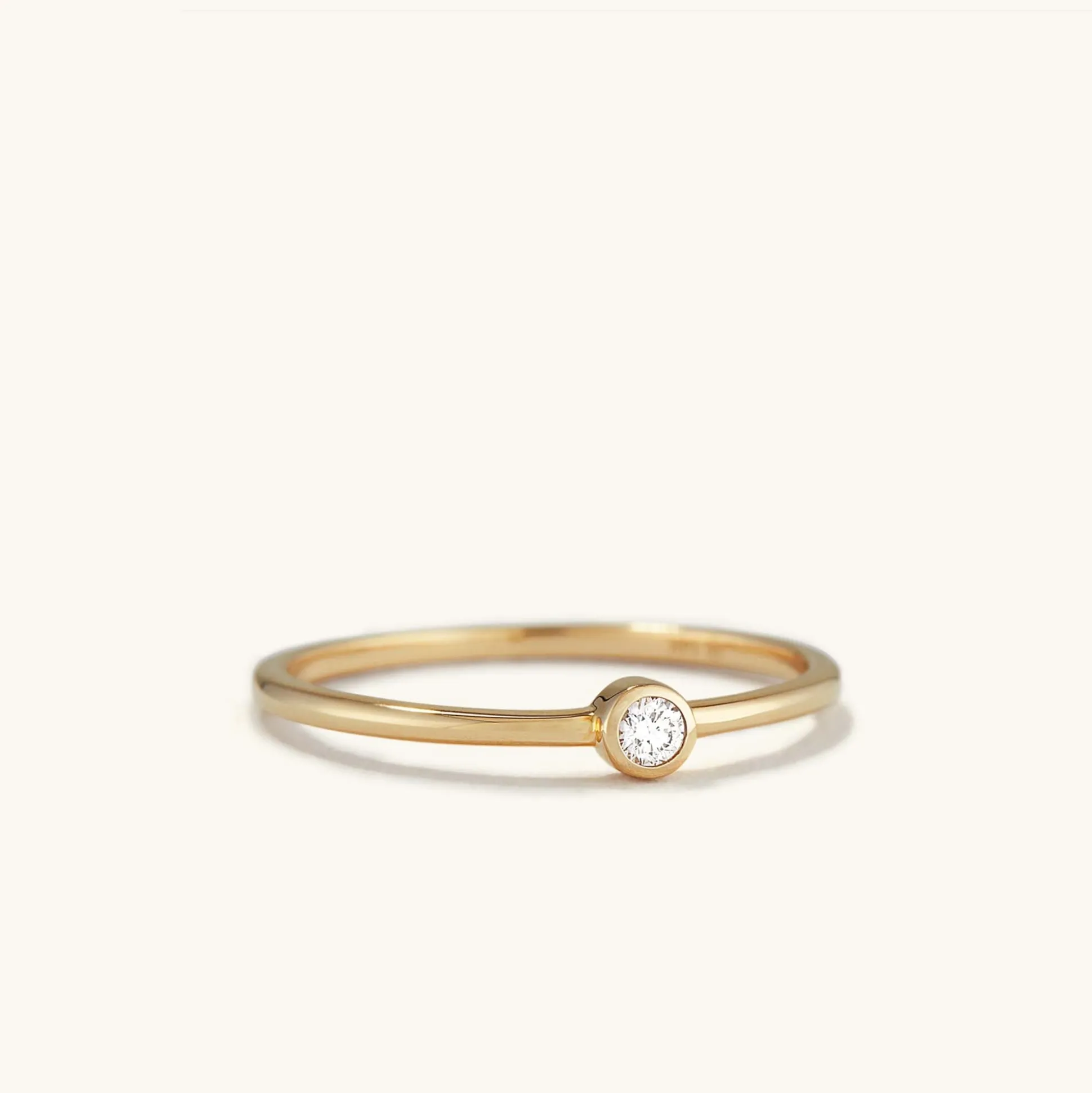 Mejuri Solo Diamond Ring- Stackable Rings | Rings