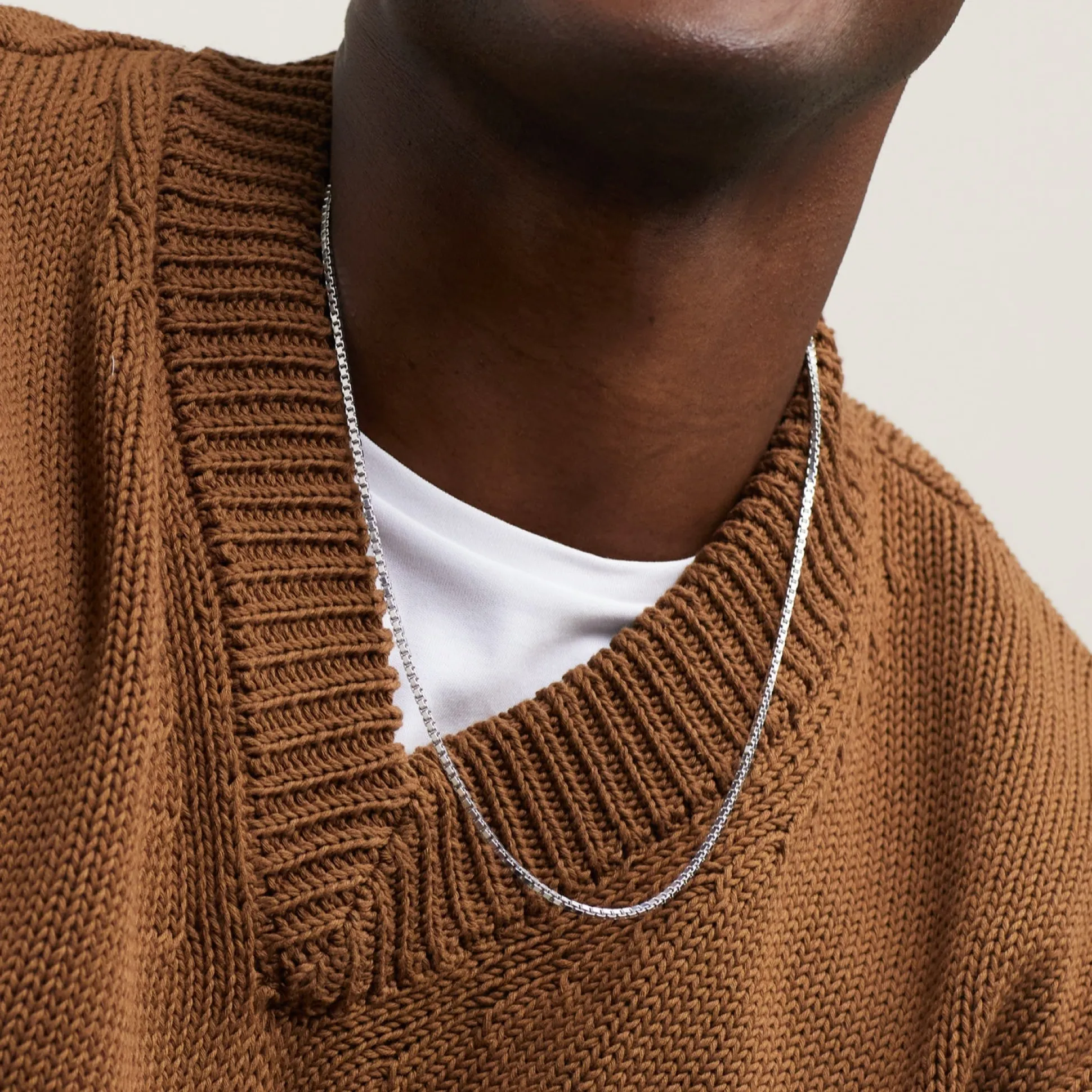 Mejuri Square Box Chain Necklace- Necklaces | Men's