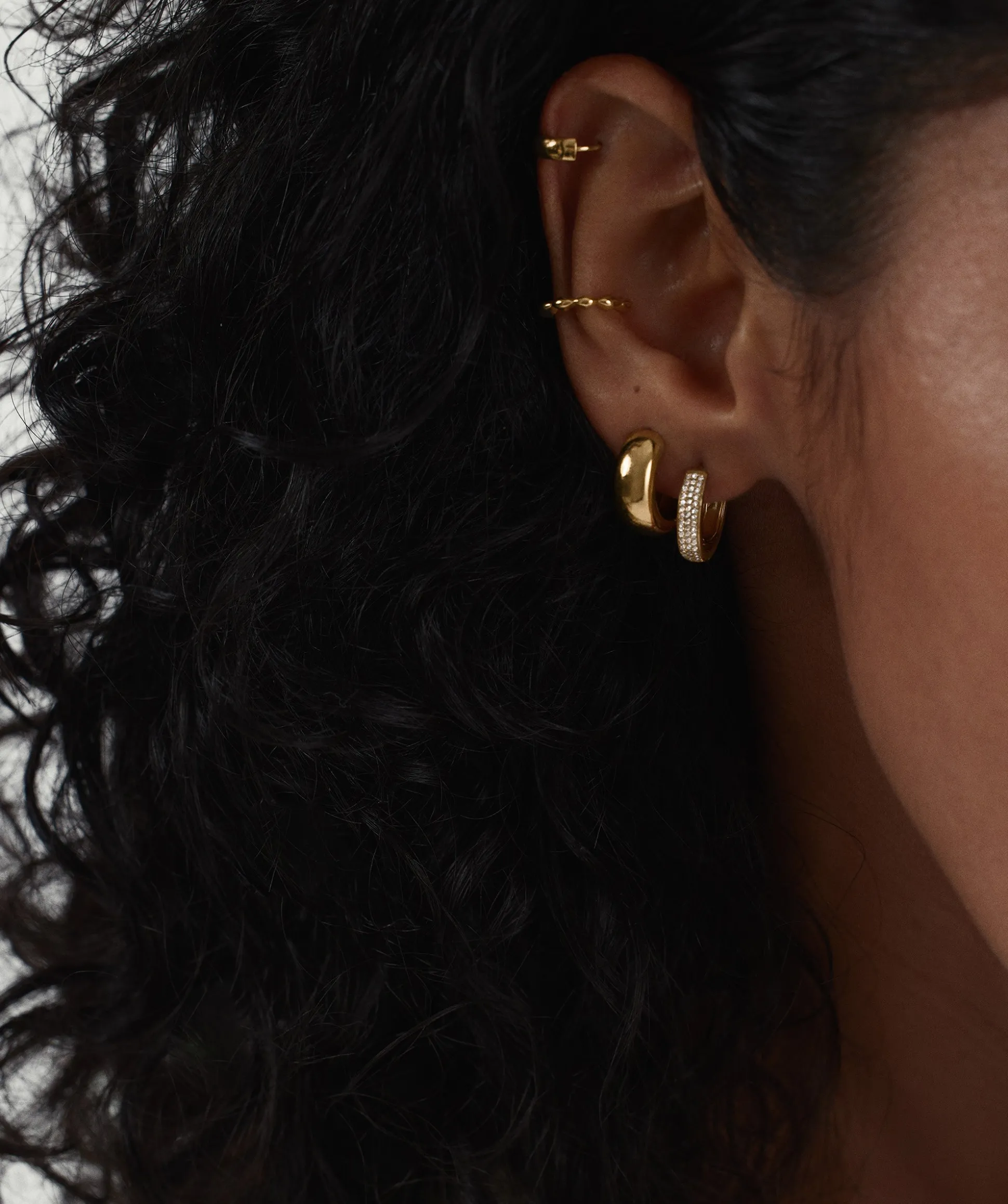 Mejuri Textured Cuff- Single Earrings | Ear Cuffs