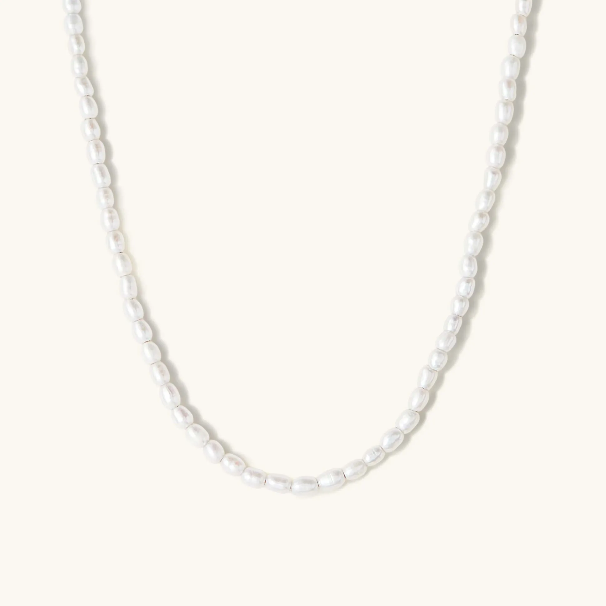 Mejuri Tiny Pearl Necklace- Pearl + Beaded Necklaces | Necklaces