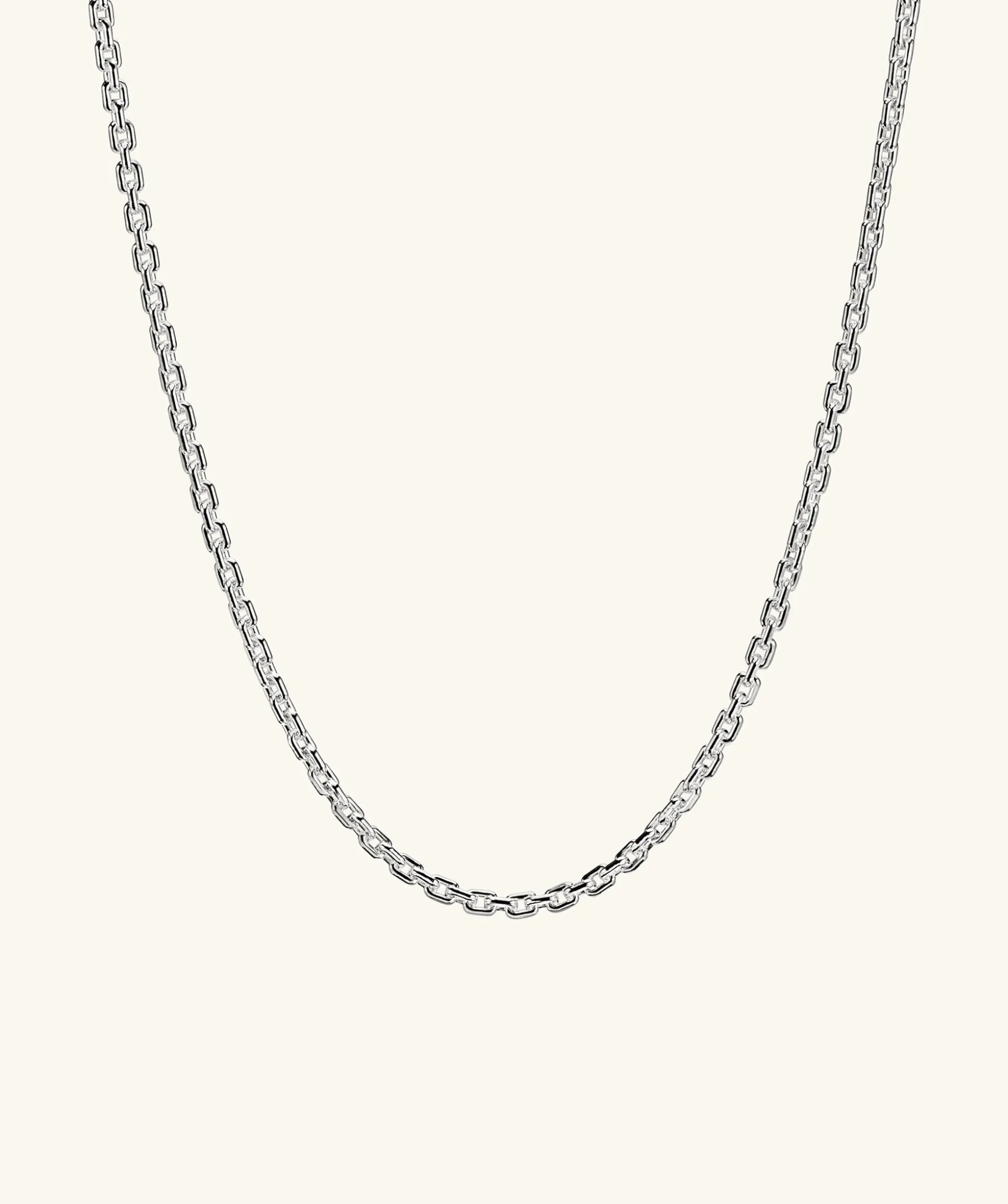 Mejuri Trace Rectangle Chain Necklace- Chain Necklaces | Necklaces